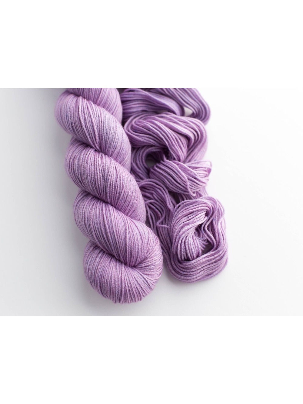 Lilac Hand Dyed 85/15 SW Merino Nylon Indie Yarn
